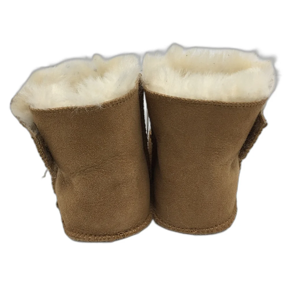 UGG Oz Shepherd Baby Toddler Chesnut Tan Sheepskin Wool  Booties Size XL NEW - Image 4