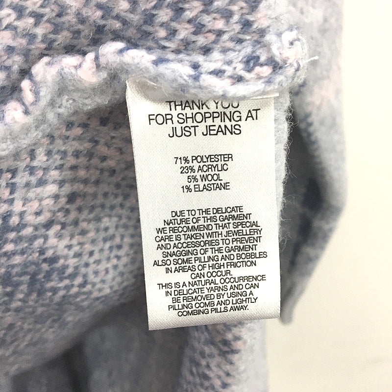 Just Jeans Alessia Collared Grey Blue Check Coatigan Ladies Size AU 10 NEW - Image 5