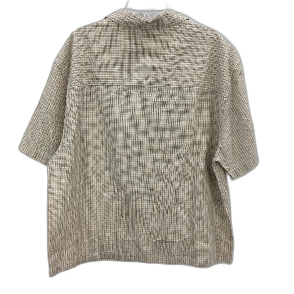 Commons Casablanca Embroidered Cotton Rich Yellow Check Mens Size Large NEW - Image 2