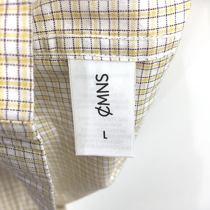Commons Casablanca Embroidered Cotton Rich Yellow Check Mens Size Large NEW - Image 4