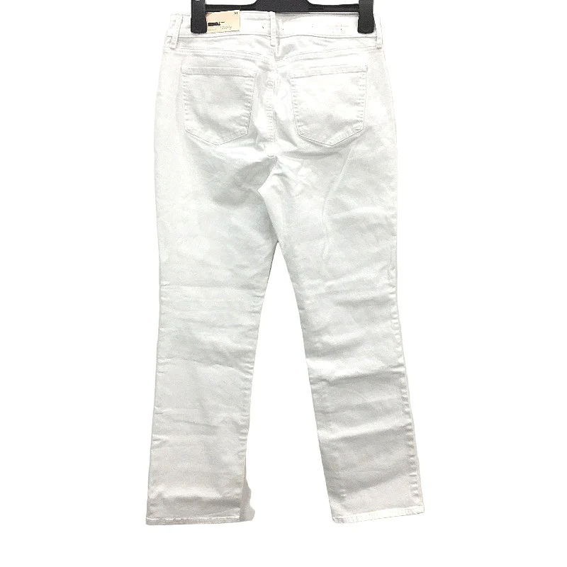 NYDJ Marilyn Straight Mid Rise White Denim Jeans Ladies Size US 10 UK 14 NEW - Image 2