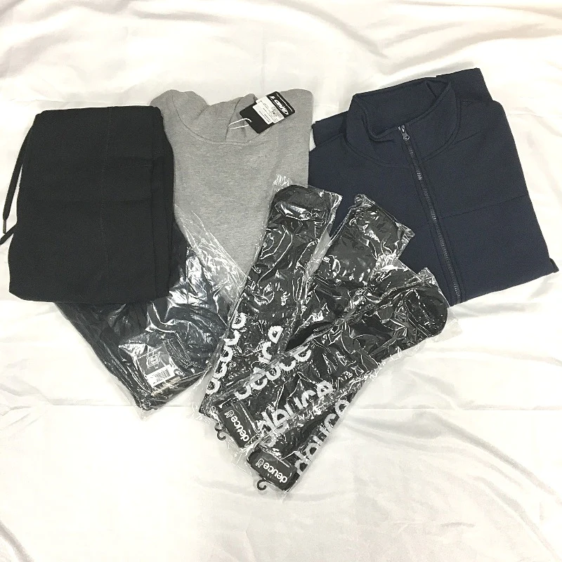 AND1 8pc Navy&Grey&Black Zip Jacket, Hoodie, Trackpants & OS Socks Unisex Small - Image 3