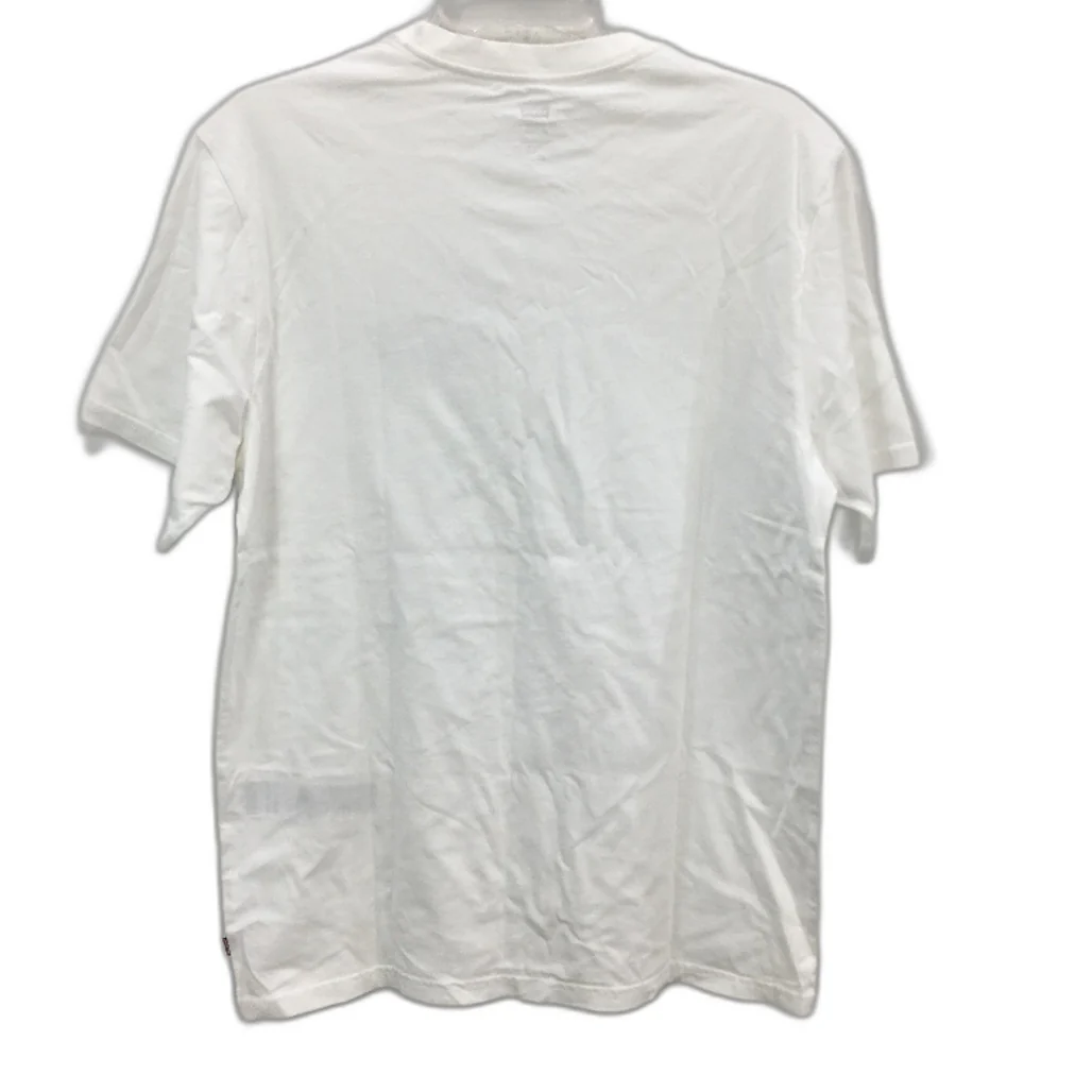 Levi's Relaxed Fit White Logo Graphic Cotton Tee Shirt Mens Size Small NEW - Image 2