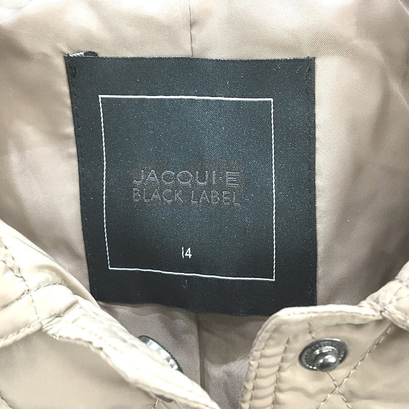 Jacqui E Collared Quilted Snap Button Brown Jacket Ladies Size AU 14 NEW - Image 3