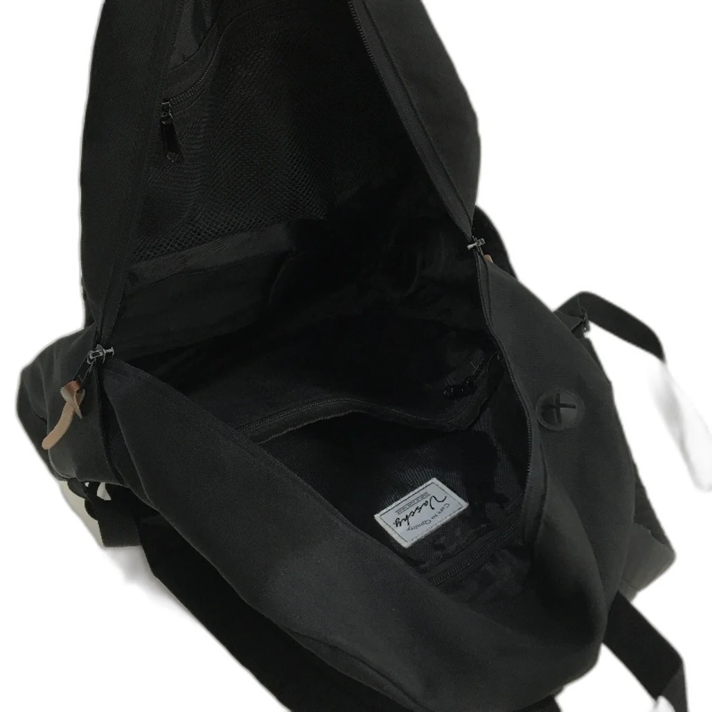 Vaschy 15.6 Inch Black Casual Lightweight Large Durable Backpack Unisex - Image 4