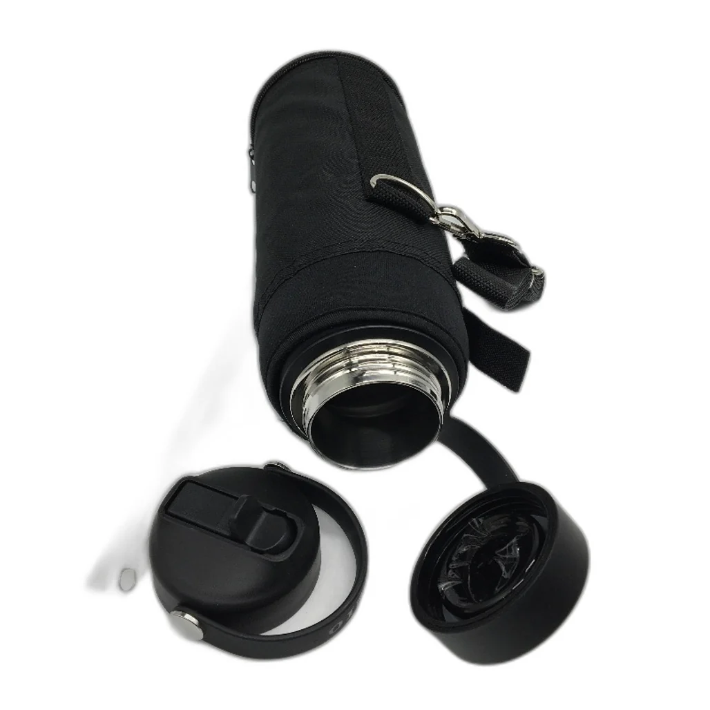 BUZIO Duet Series 40oz Lead Free Stainless Steel Water Bottle Black NEW - Image 3