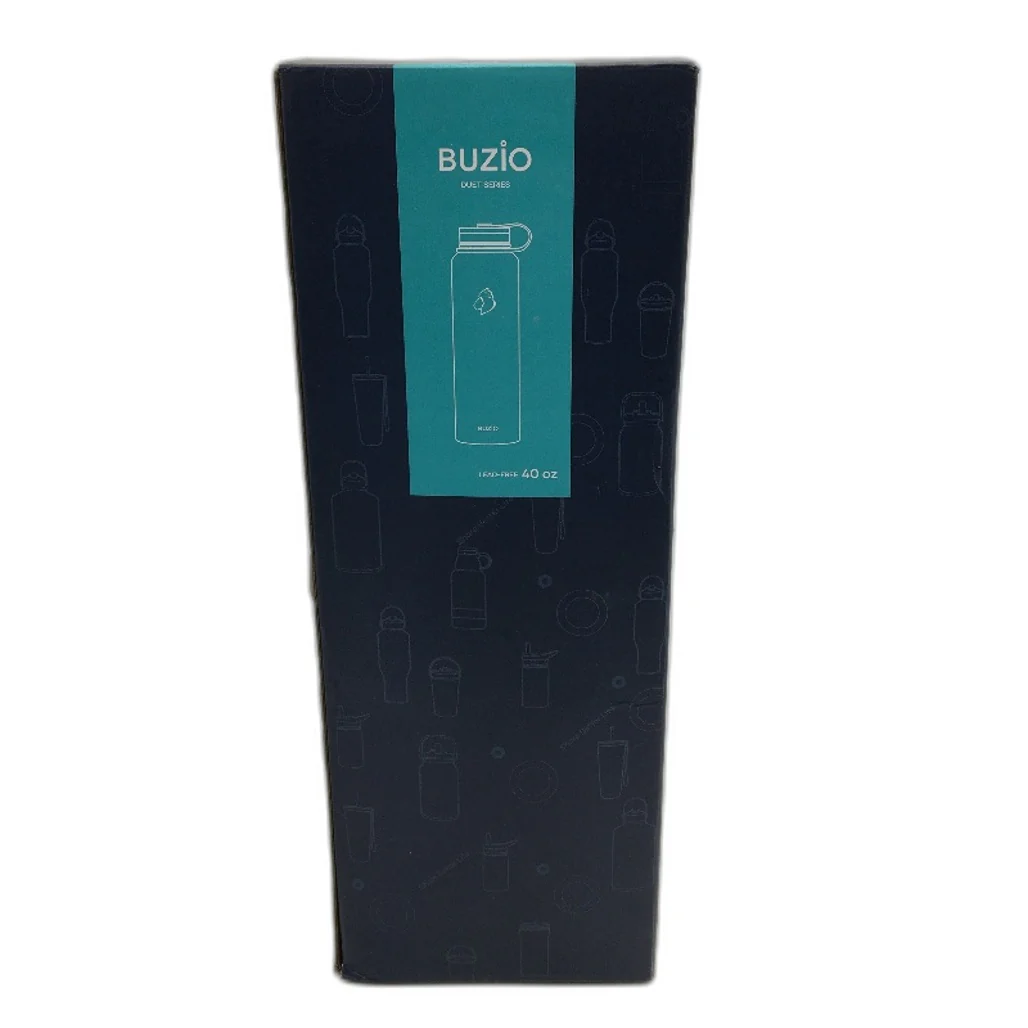 BUZIO Duet Series 40oz Lead Free Stainless Steel Water Bottle Black NEW - Image 5