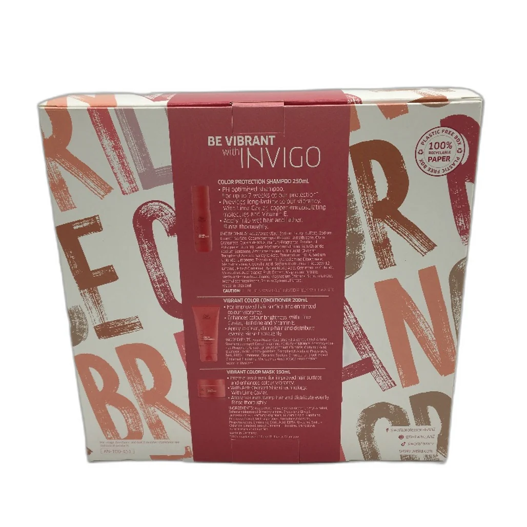 Wella Professional Be Vibrant Invigo Colour Brilliance Trio Set Gift Pack NEW - Image 5