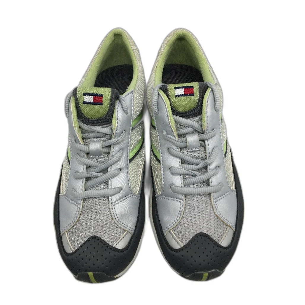 Tommy Hilfiger Caryn II Silver Grey Sneaker Shoe Youth Size US 2 EUR 33.5 NEW - Image 3