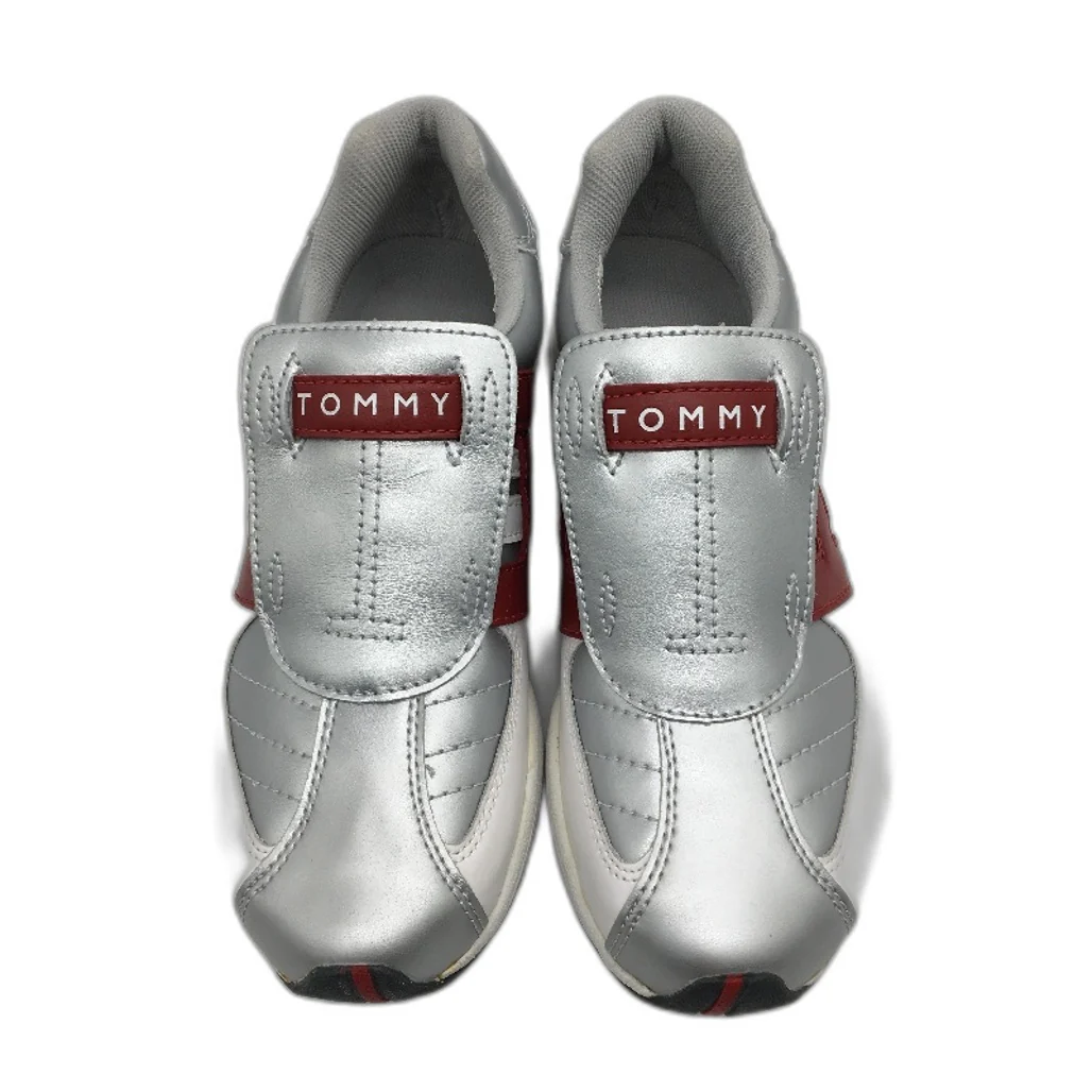 Tommy Hilfiger Caryn II Silver White Slip On Shoe Youth Size US 5 EUR 37.5 NEW - Image 3
