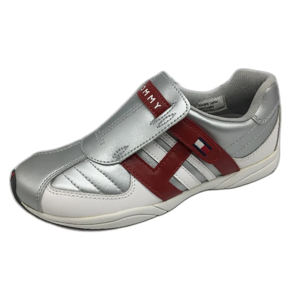 Tommy Hilfiger Caryn II Silver White Slip On Shoe Youth Size US 4 EUR 36 NEW