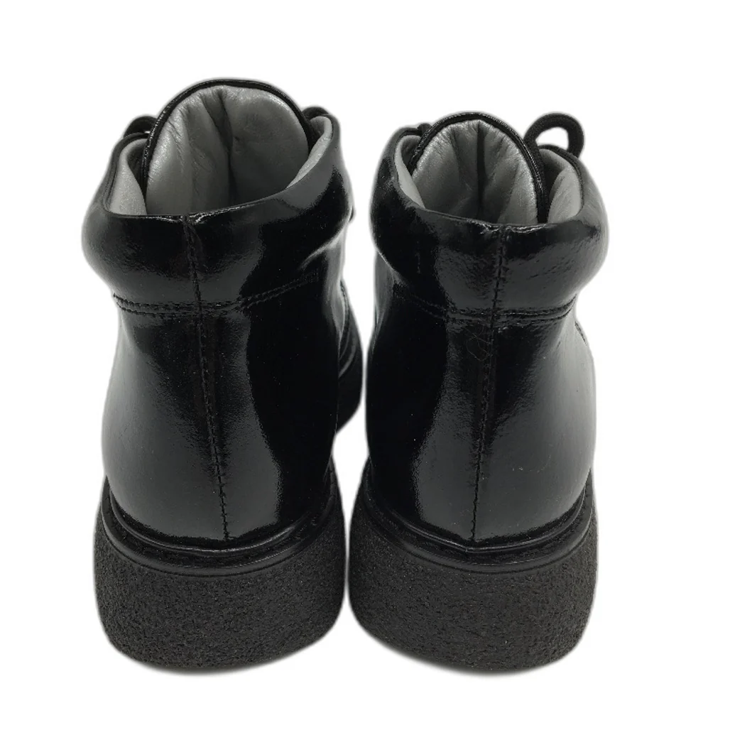 Jolie Amie Maddie Black Leather Patent Leather Girls Boots Size US 11 EUR 28 NEW - Image 5