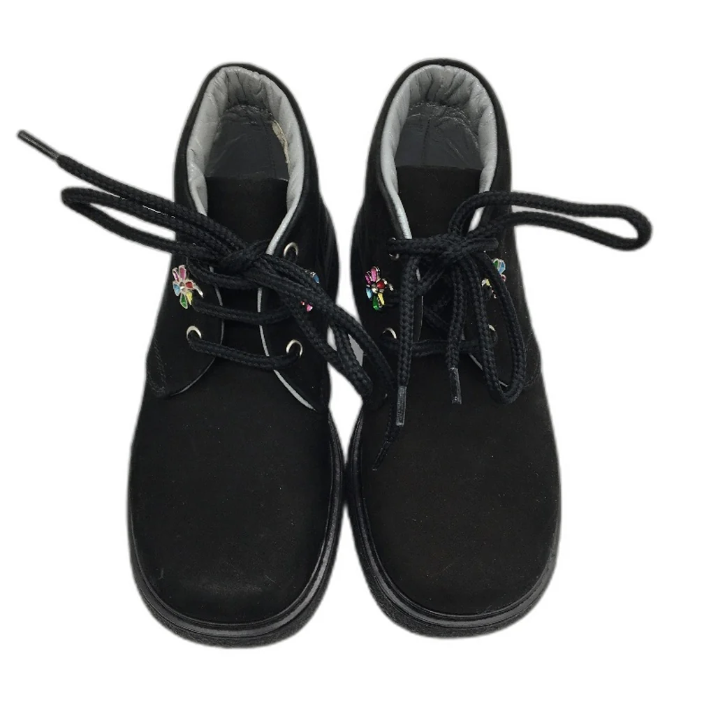 Jolie Amie Madeleine Black Suede Leather Kids Boots Sz US 10.5 EUR 27 NEW - Image 3