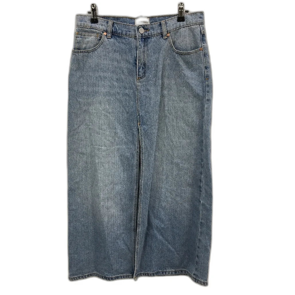 Abrand Jeans A 99 Low Rise Denim Pale Blue Maxi Skirt Ladies Size AU 8 NEW