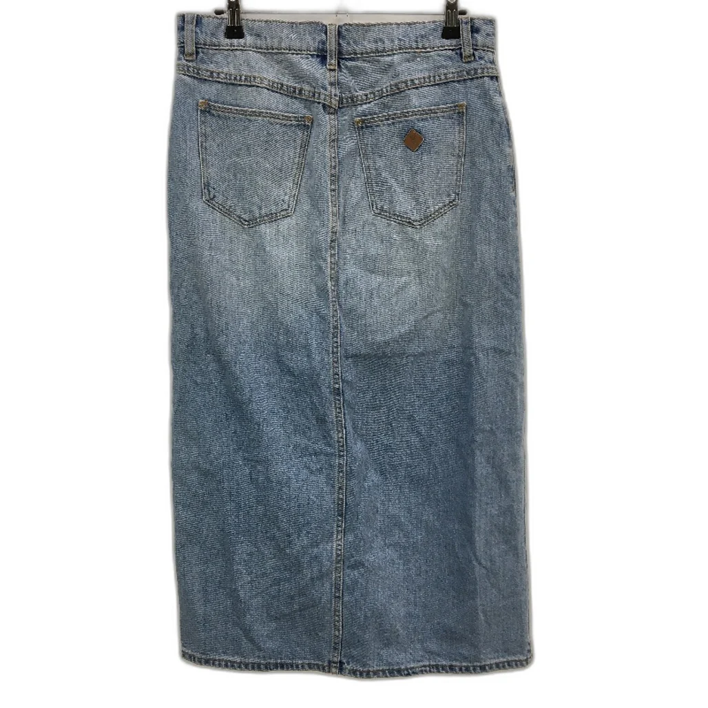 Abrand Jeans A 99 Low Rise Denim Pale Blue Maxi Skirt Ladies Size AU 8 NEW - Image 2