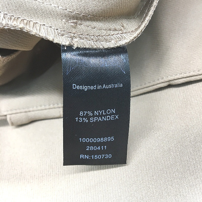 Neon Hart Khaki Tan Double Button Waist Mid Rise Straight Pants Ladies Sz S NEW - Image 5