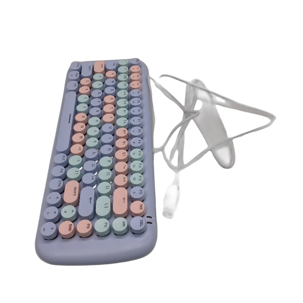 Mofii Candy M Wired White Light Mechanical Keyboard in Pastel Blue NEW - Image 3