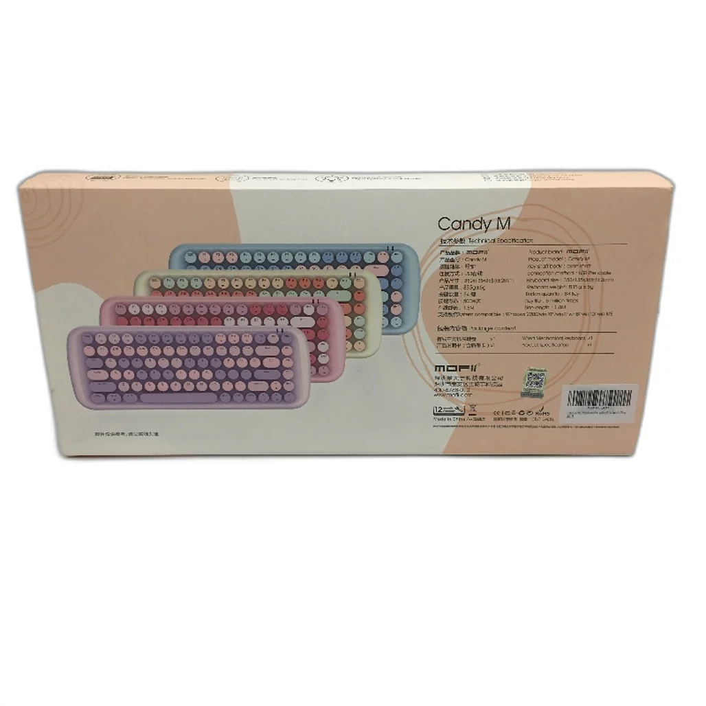 Mofii Candy M Wired White Light Mechanical Keyboard in Pastel Blue NEW - Image 6