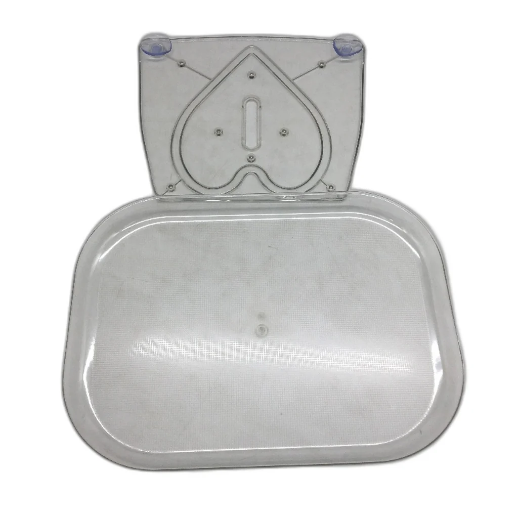 360 Degree Transparent Refrigerator Rotating Storage Tray 35x26cm NEW - Image 2
