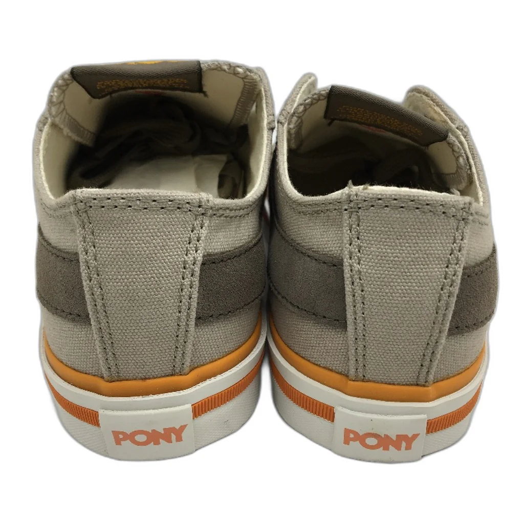 Pony Kids Grey Shooter 78 Low Cut Canvas Sneaker Youth Sze US 6 EUR 38.5 NEW - Image 4
