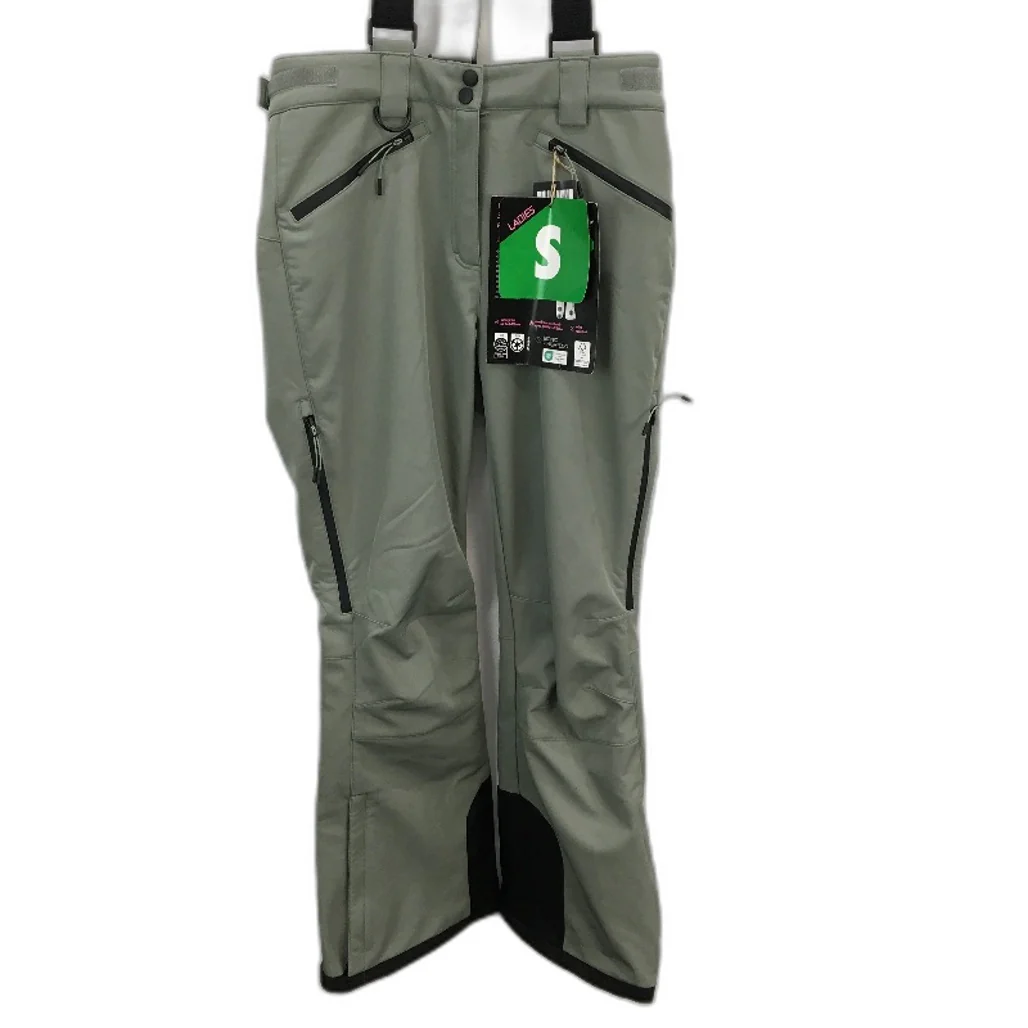 Crane Performance Moss Green Detachable Braces Ski Pants Ladies Size Small NEW - Image 2