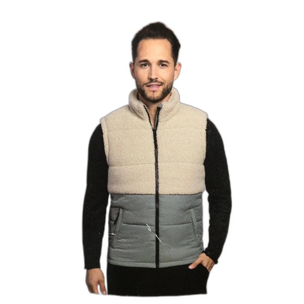Crane Performance Olive Green Fleece Top Sherpa Vest Mens Size Small NEW - Image 3