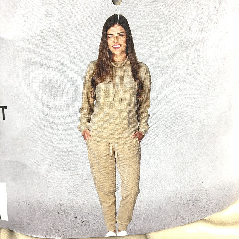 Serra Cream Soft Touch Loungewear Velour Tracksuit Set Ladies Size 10 NEW - Image 3