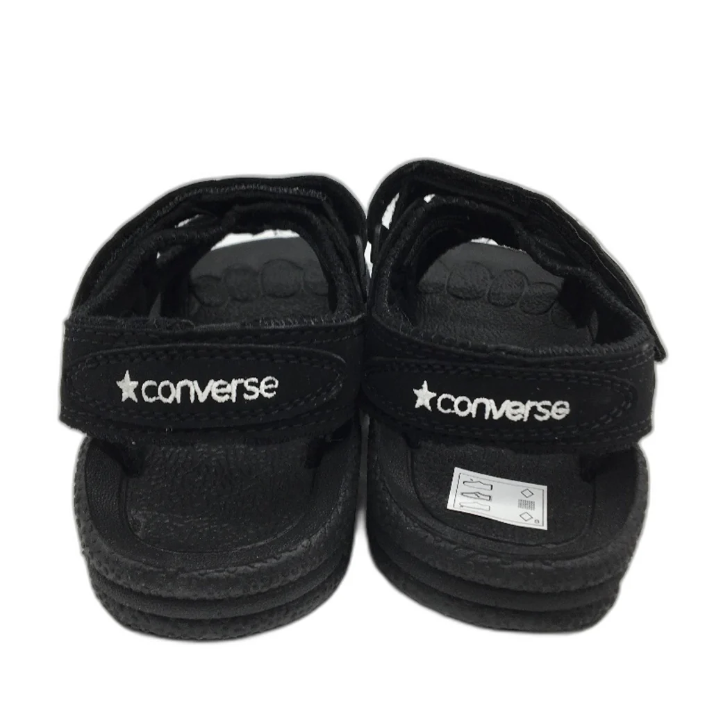 Converse Black Fabric Easy Strap Kids Sports Sandal Size US 1 EUR 31.5 19cm NEW - Image 4