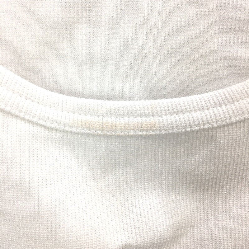 General Pants White Cropped Tank Top Plain Ribbed Ladies Size Small - Image 3