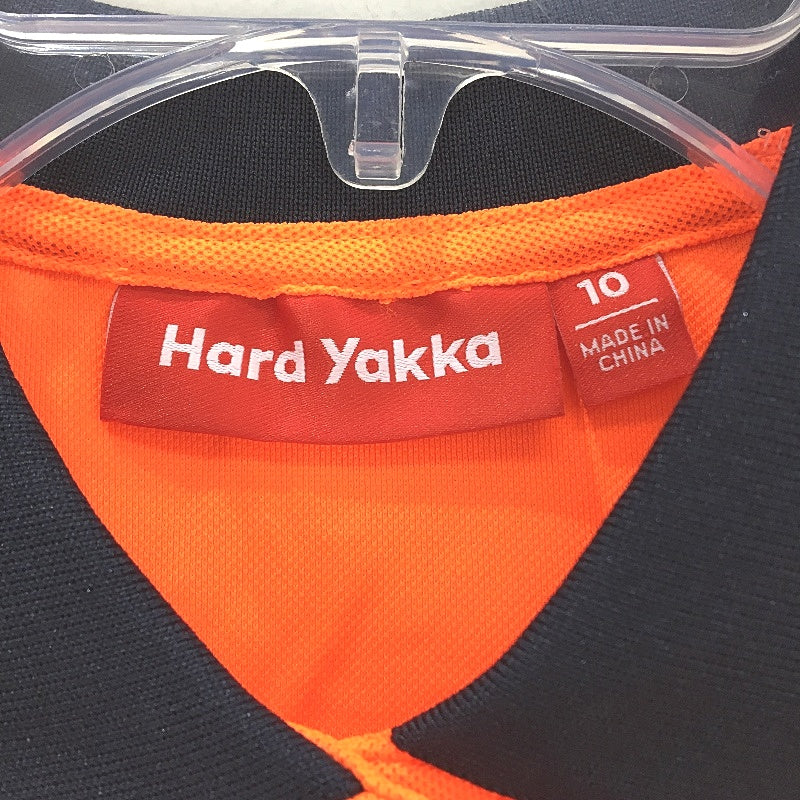 Hard Yakka Orange Hi-Vis Long Sleeve 2 Tone Light Work Shirt Ladies Size AU 10 - Image 3
