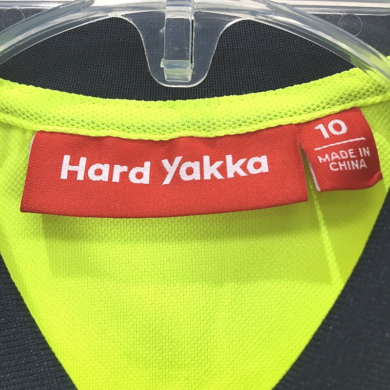 Hard Yakka Green Hi-Vis Long Sleeve 2 Tone Light Work Shirt Ladies Size AU 10 - Image 3
