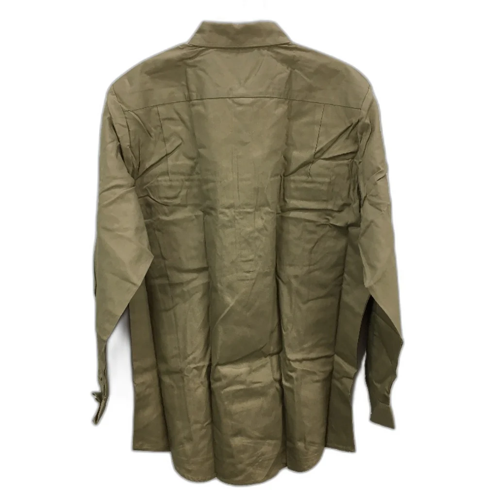 Hard Yakka Khaki Long Sleeve Half Button Up Drill Work Shirt Mens Size 3XL - Image 2