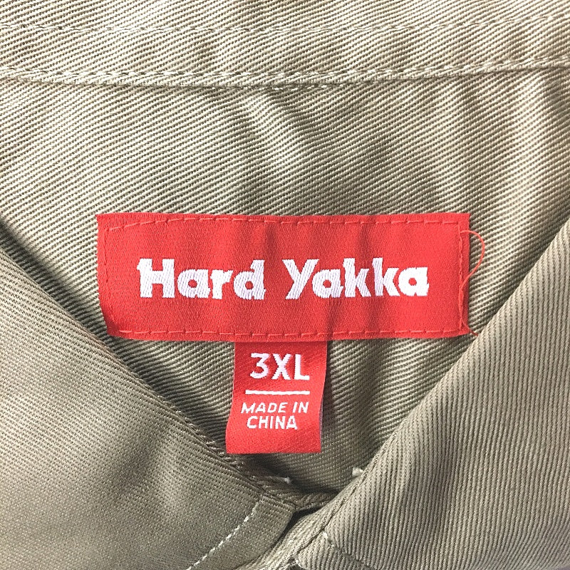 Hard Yakka Khaki Long Sleeve Half Button Up Drill Work Shirt Mens Size 3XL - Image 3
