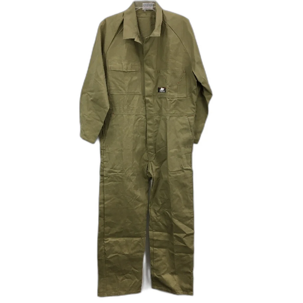Hard Yakka Khaki Button Up Drill Work Coverall Mens Size 97ST