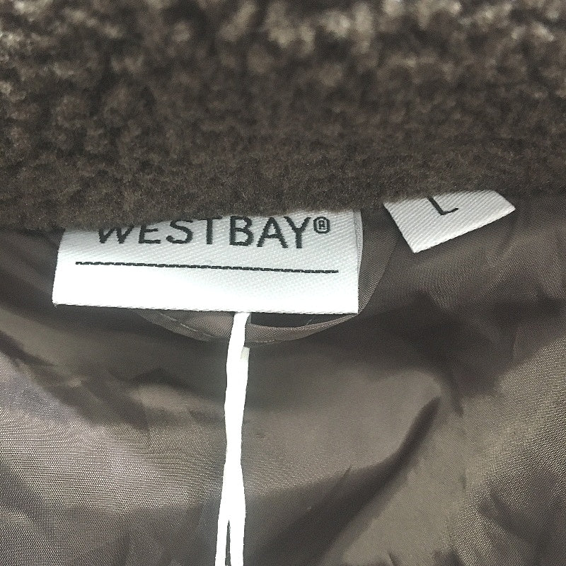 Westbay Soft Zip-Up Brown Fluffy Collared Winter Jacket Mens Size Large - Image 4