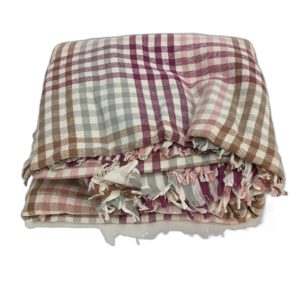 Kirkton House Warm Multicoloured Check Soft Throw Blanket 250x250cm NEW - Image 2