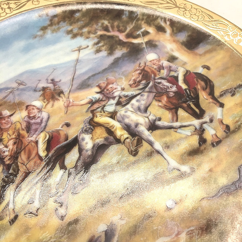 VINTAGE Bradford Exchange 467A Geebung Polo Club Porcelain Decorative Plate - Image 5