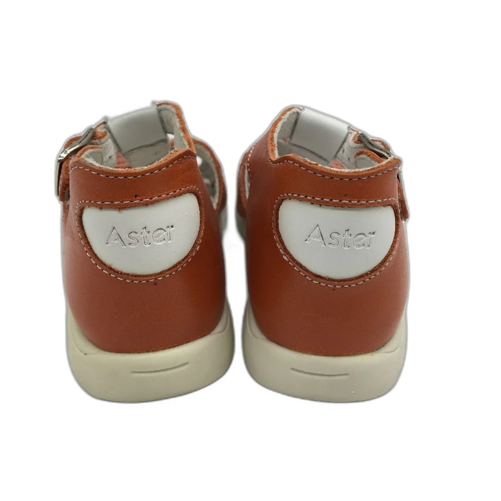 Aster Tonic Blanche Orange Leather Fivori Sandals Toddler ize 2-2.5Yrs EU 23 NEW - Image 4