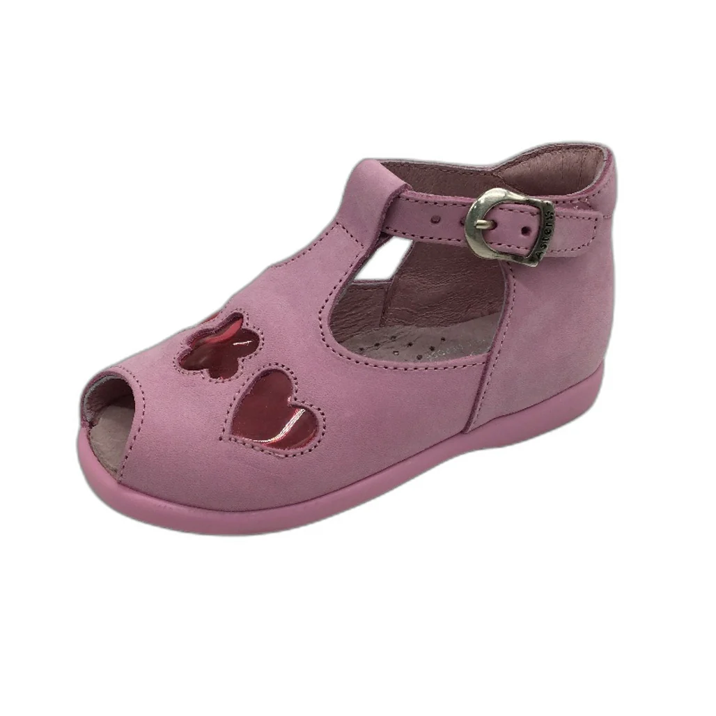 Aster Pink Leather Floride Bubble Gum Sandals Toddler Size 1.5-2 Yrs EU 22 NEW