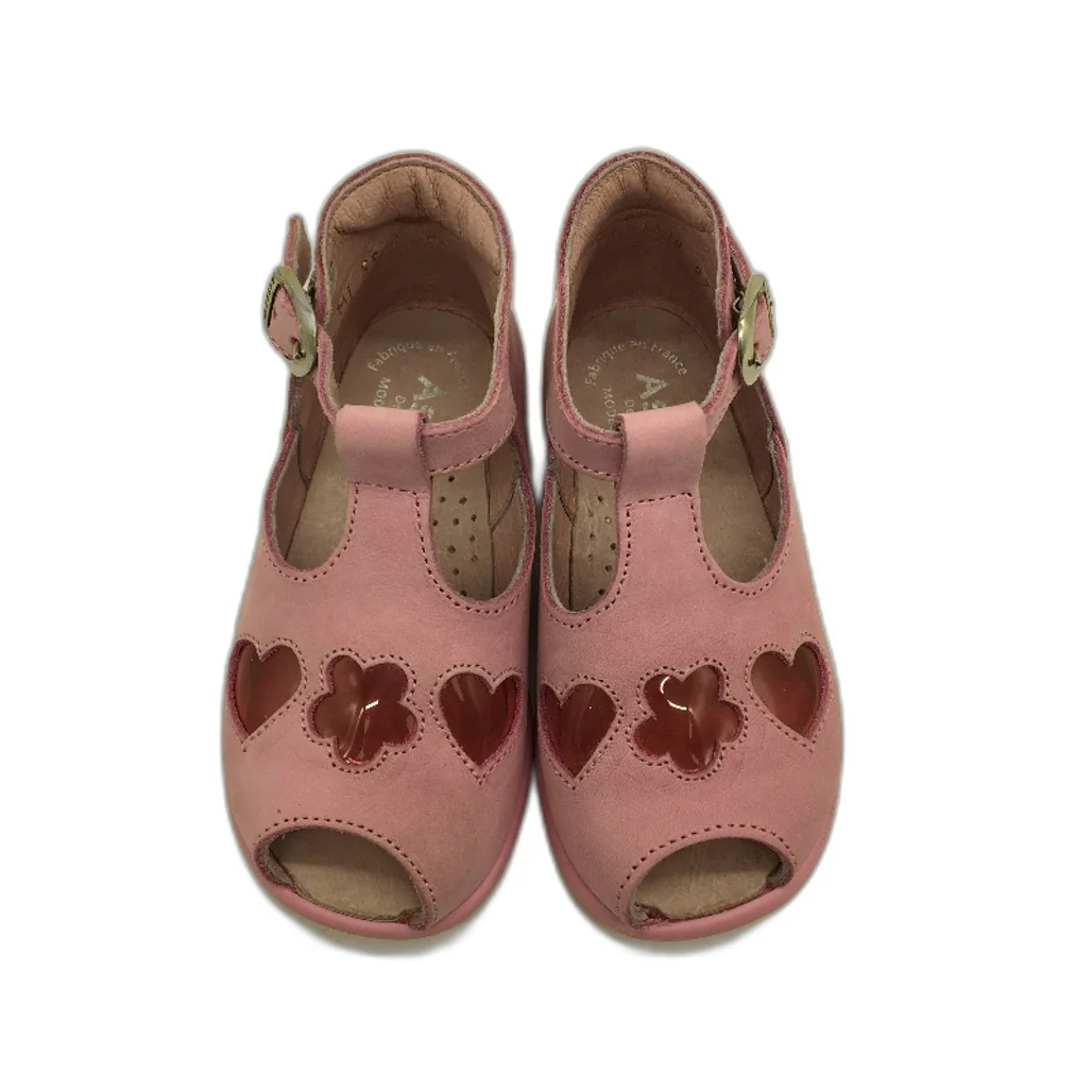 Aster Pink Leather Floride Bubble Gum Sandals Toddler Size 1.5-2 Yrs EU 22 NEW - Image 3