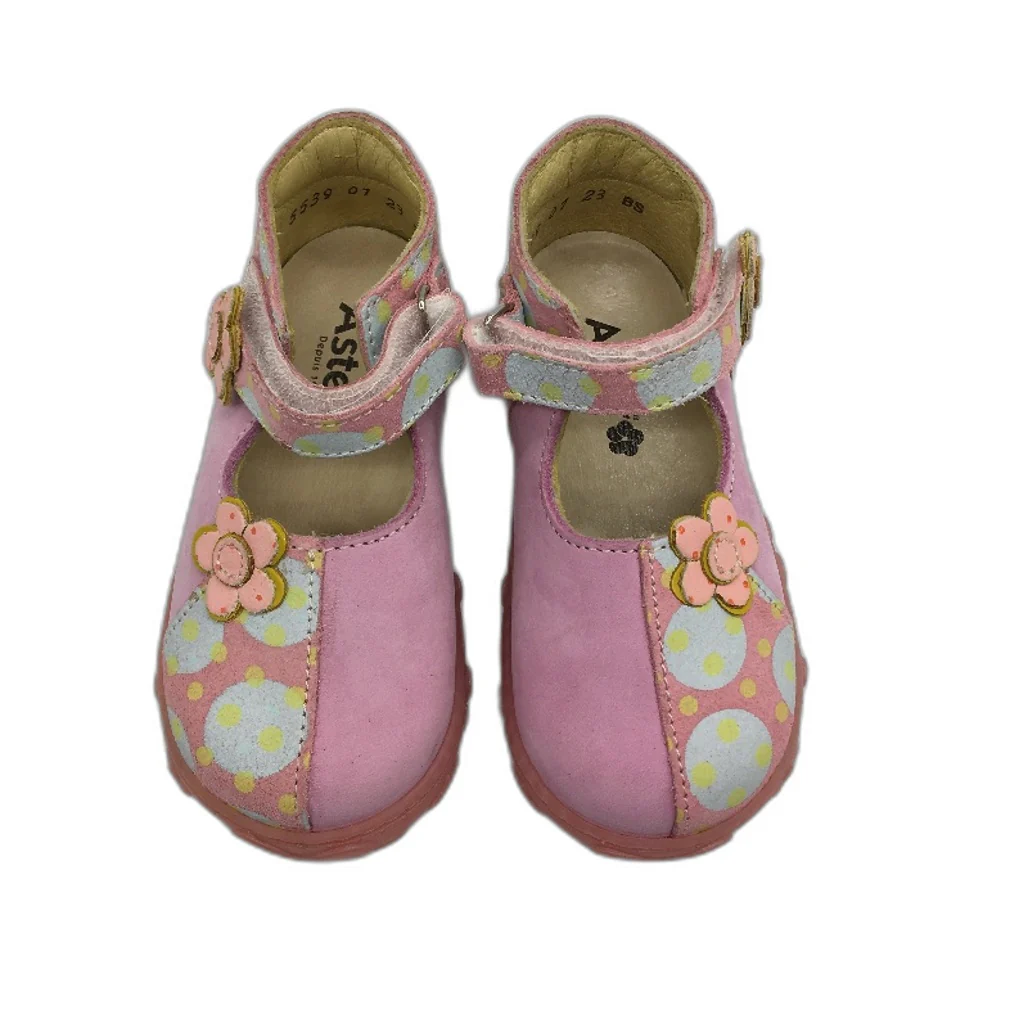 Aster Rose Pink Leather Karma Sandal Shoes Toddler Size 2-2.5Yrs EU 23 NEW - Image 3