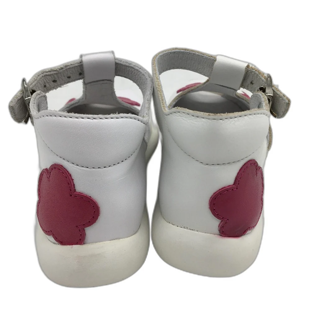 Aster Rose White Leather Livie Sandal Shoes Toddler Size 2.5-3Yrs EU 24 NEW - Image 4