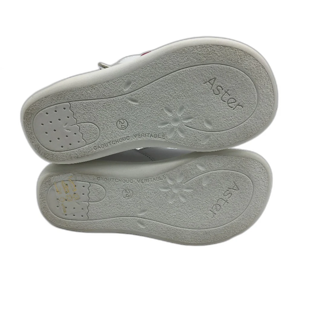 Aster Rose White Leather Livie Sandal Shoes Toddler Size 2.5-3Yrs EU 24 NEW - Image 5