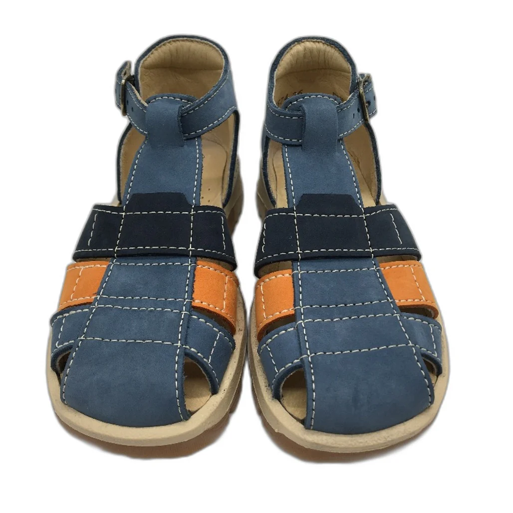 Aster Navy Blue Seude Leather Joba Sandals Toddler Size 3-4Yrs UK 8 EU 25 NEW - Image 2