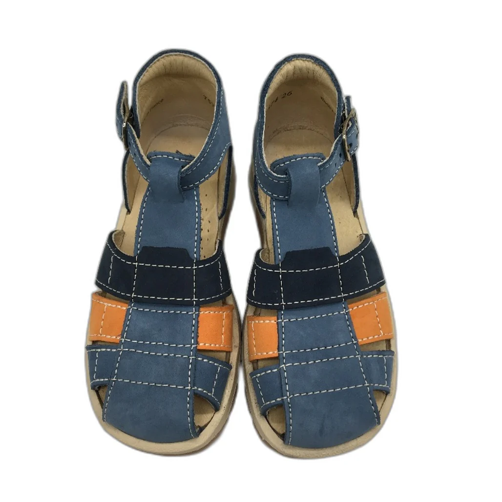 Aster Navy Blue Seude Leather Joba Sandals Toddler Sze 4-4.5Yrs UK 9.5 EU 27 NEW - Image 3