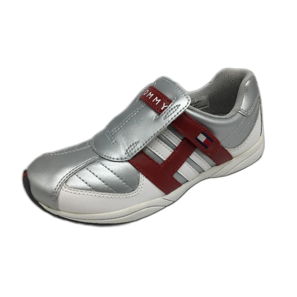 Tommy Hilfiger Caryn II Silver White Slip On Shoe Youth Size US 3 EUR 35 NEW