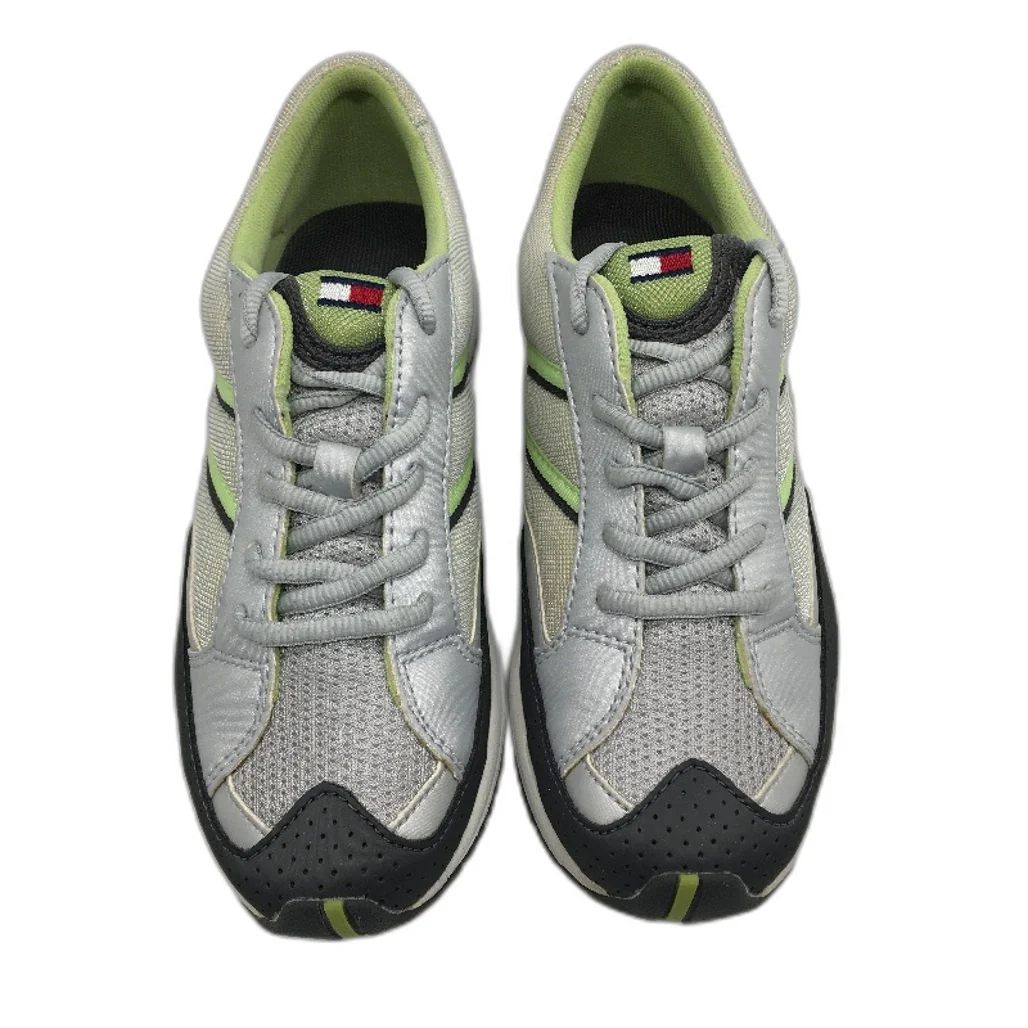 Tommy Hilfiger Caryn II Silver Grey Sneaker Shoe Youth Size US 3 EUR 35 NEW - Image 3