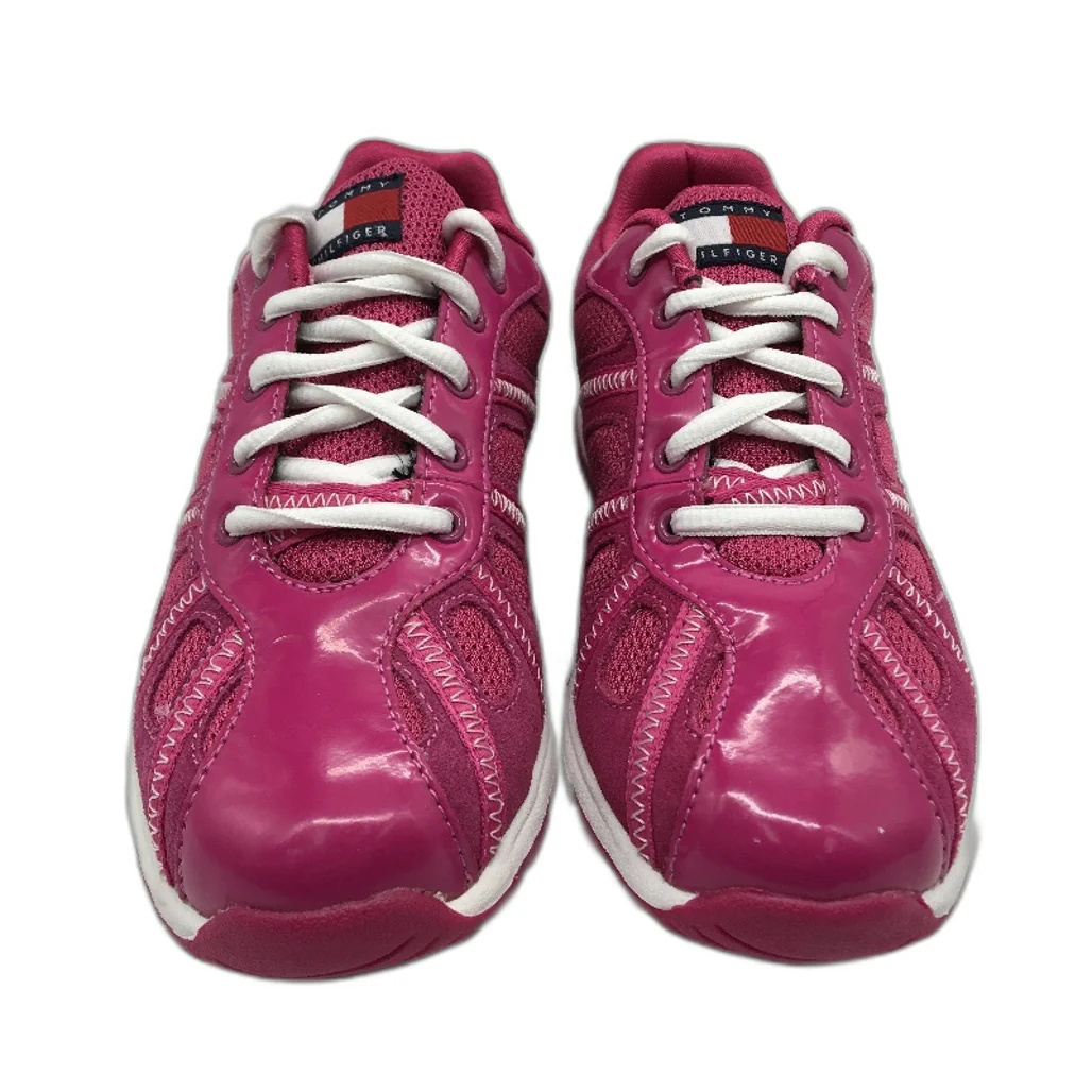 Tommy Hilfiger Chino Very Berry Suede Sneaker Shoe Youth Size US 3 EUR 35 NEW - Image 2