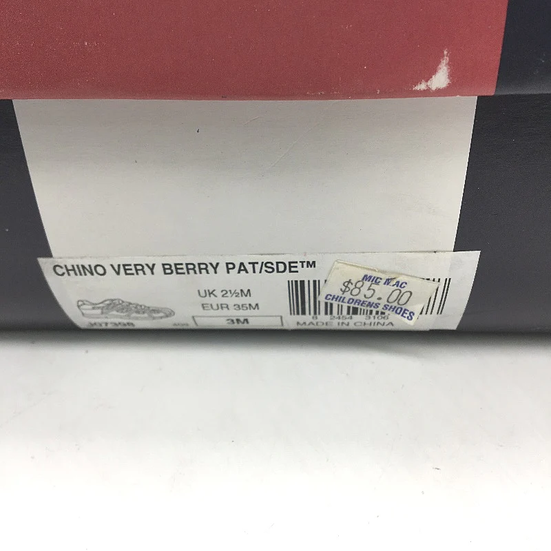 Tommy Hilfiger Chino Very Berry Suede Sneaker Shoe Youth Size US 3 EUR 35 NEW - Image 7