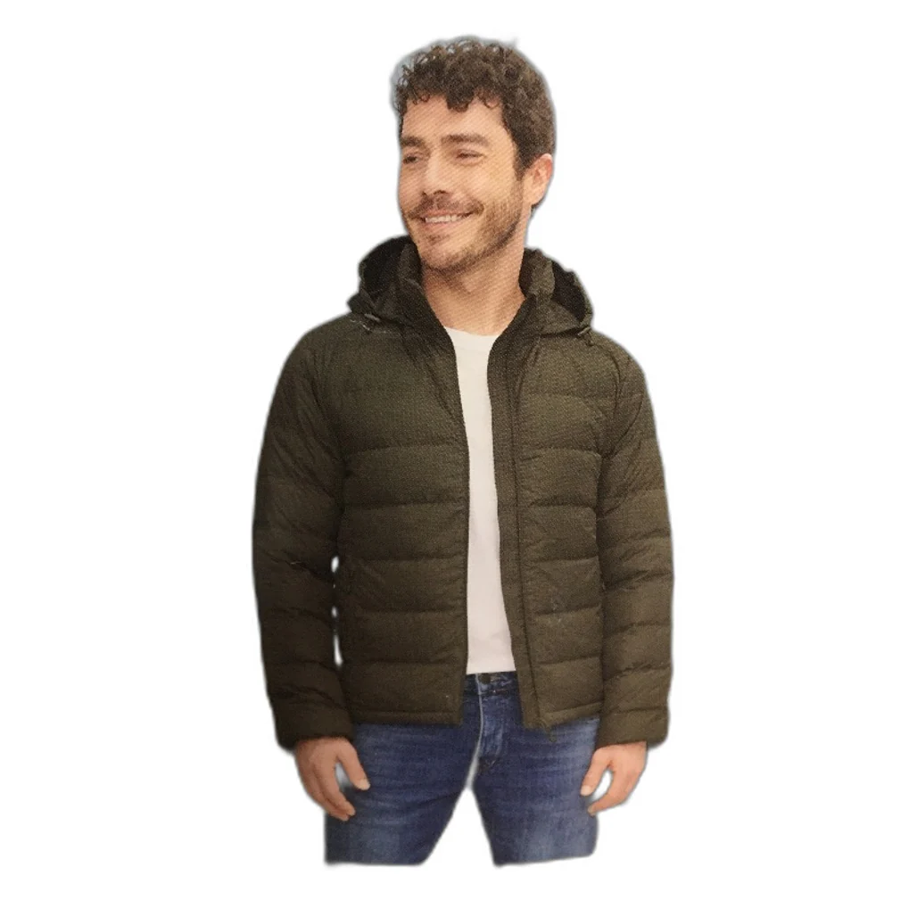 Crane Performance Green Water Repellent Feather & Down Jacket Mens Size S NEW - Image 3